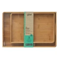 Tace drewniane prostokątne, bambusowe, 2 szt - 5five