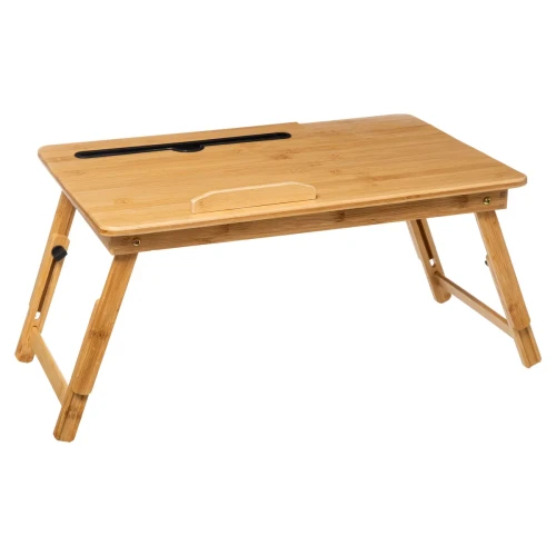Taca na nóżkach, bambusowa, z regulacją nóżek - 5five