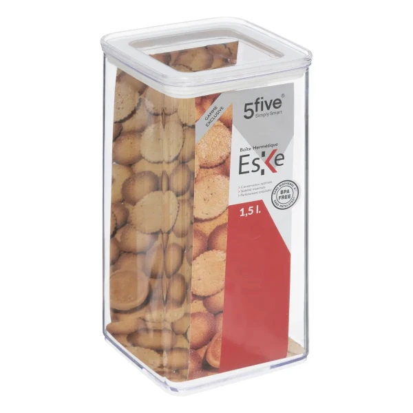 Pudełko na żywność, z przezroczystą pokrywką Eske 1.5 L - 5five