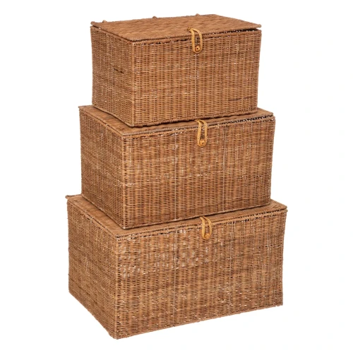 Wiklinowe kosze do przechowywania Carmen, 3 szt - Atmosphera