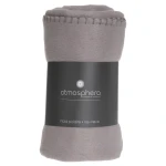 Koc polarowy Fleece 125x150, jasny szary - Atmosphera