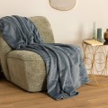Pled narzuta z flaneli 180x230, niebieski - Atmosphera