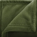 Pled narzuta z flaneli 180x230, khaki - Atmosphera