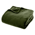 Pled narzuta z flaneli 180x230, khaki - Atmosphera