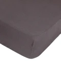 Prześcieradło z gumką 160x200, z lnu Linah, szare - Atmosphera