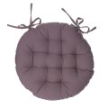 Okrągła poduszka na krzesło Anjali, taupe - Atmosphera