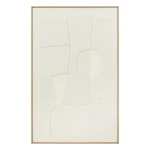 Duży reliefowy obraz dekoracyjny 3D Yelena 116x75, biały - Atmosphera