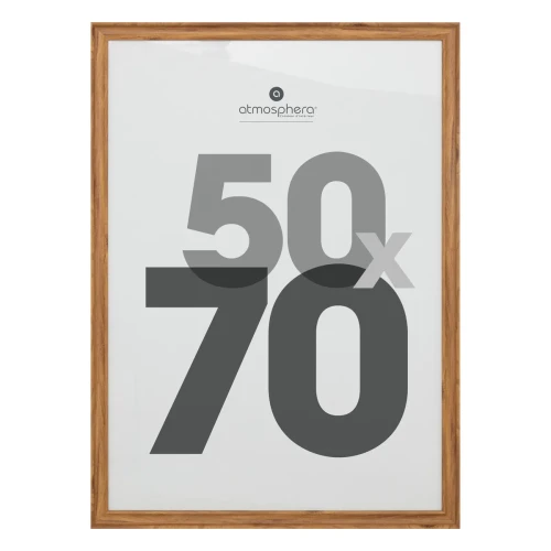 Ramka na ścianę Mae 50x70, brązowa - Atmosphera