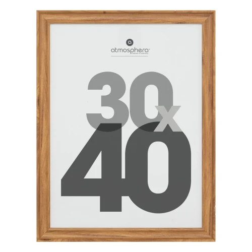 Ramka na ścianę Mae 30x40, brązowa - Atmosphera