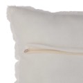 Poduszka z futerkiem Manoir 45x45, biała - Atmosphera