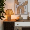 Lampa stołowa pleciona z wikliny papierowej - Atmosphera