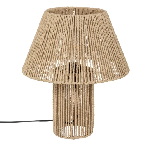 Lampa stołowa pleciona z wikliny papierowej - Atmosphera