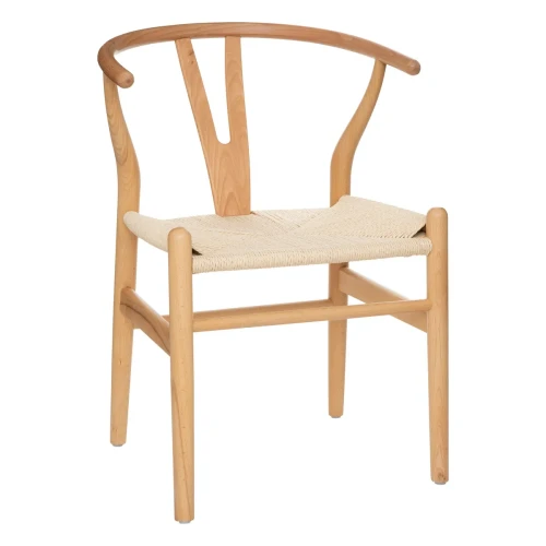 Krzesło z plecionym siedziskiem Priam, naturalne - Atmosphera