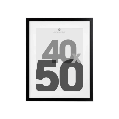 Ramka na ścianę Eva 40x50, czarna - Atmosphera