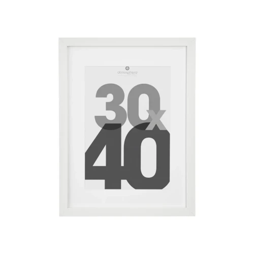 Ramka na ścianę Eva 30x40, biała - Atmosphera
