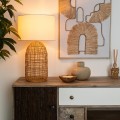 Rattanowa lampa stołowa Karla - Atmosphera