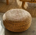 Okrągła pufa z hiacyntu wodnego - Bazar Bizar