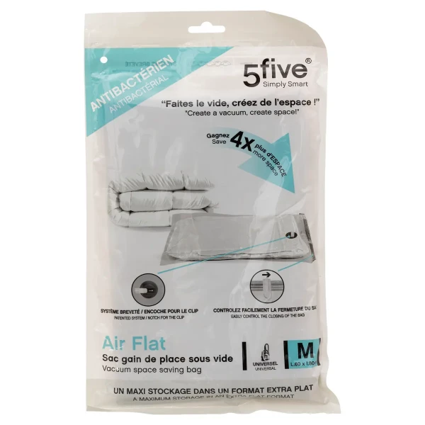 Torba próżniowa na pościel AirFlat Antibacterial 80x60cm - 5five
