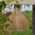 Abażur rattanowy do lampy wiszącej Whipped M, naturalny - Bazar Bizar