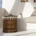 Kosz na pranie z pokrywą Stitched Laundry M - Bazar Bizar