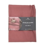 Bawełniana poszwa na kołdrę 140x200, Oeko-Tex, malinowa - Atmosphera