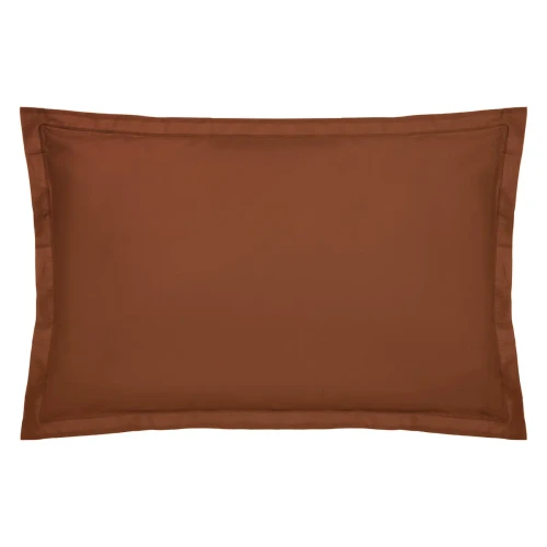 Bawełniana poszewka na poduszkę 50x70, Oeko-Tex, terrakota - Atmosphera