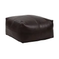 Pufa skórzana brązowa Rambo - Pomax