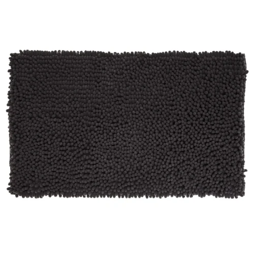 Dywanik łazienkowy szenilowy Colorama 50x80, czarny - 5five