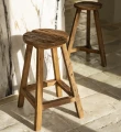 Hoker rustykalny drewniany Shibori 70 - Bazar Bizar