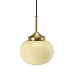 Szklana lampa wisząca Elsy Brass - PR Home