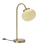 Szklana lampa stołowa Elsy Brass - PR Home