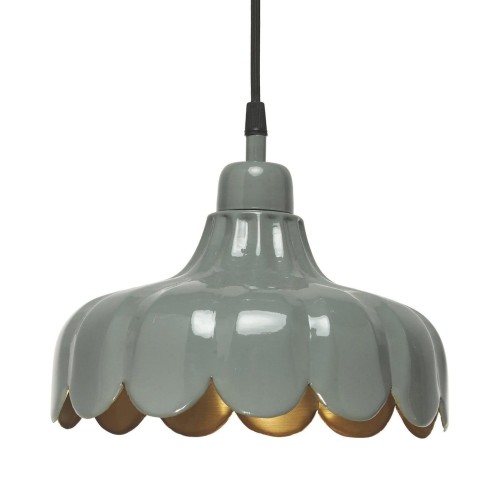 Lampa metalowa wisząca Wells Ø24, zielona - PR Home