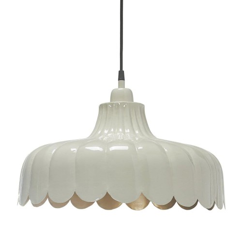 Lampa metalowa wisząca Wells Ø43, beżowa - PR Home