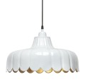 Lampa metalowa wisząca Wells Ø43, biała - PR Home