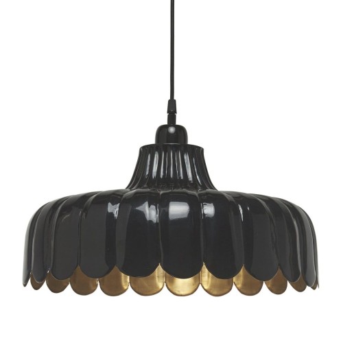 Lampa metalowa wisząca Wells Ø43, czarna - PR Home