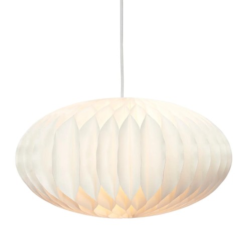 Papierowy abażur do lampy wiszącej owalny Anita - PR Home