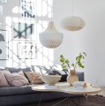 Papierowy abażur do lampy wiszącej owalny Anita - PR Home