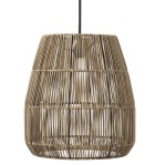 Klosz do lampy wiszącej z poliratanu Saigon Gray Ø38 - PR Home