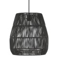 Klosz do lampy wiszącej z poliratanu Saigon Black Ø38 - PR Home