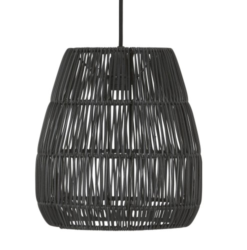 Klosz do lampy wiszącej z poliratanu Saigon Black Ø28 - PR Home