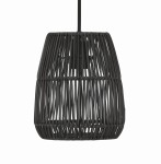 Klosz do lampy wiszącej z poliratanu Saigon Black Ø18 - PR Home