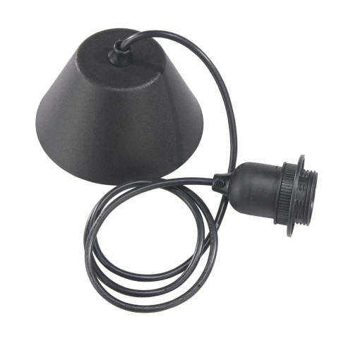 Kabel do lampy wiszącej z oprawką E27, 1.2m czarny - PR Home