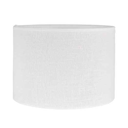 Abażur do lampy stojącej, lniany Sara Jute Ø20, biały - PR Home