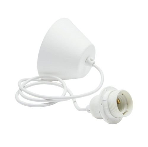 Kabel do lampy wiszącej z oprawką E27, 2.1m biały - PR Home