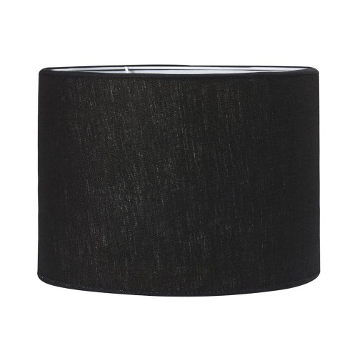 Abażur czarny do lampy stojącej Sara Classic Ø25, bawełniany - PR Home