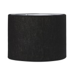 Abażur czarny do lampy stojącej Sara Classic Ø20, bawełniany - PR Home