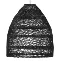 Lampa rattanowa Maja Ø53, czarna - PR Home