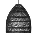 Lampa rattanowa Maja Ø36, czarna - PR Home