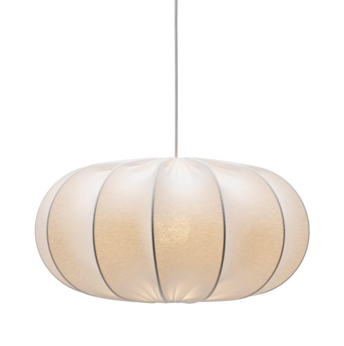 Lampa wisząca z abażurem, Dalia Ø50, biała - PR Home