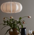Lampa wisząca z abażurem, Dalia Ø50, biała - PR Home